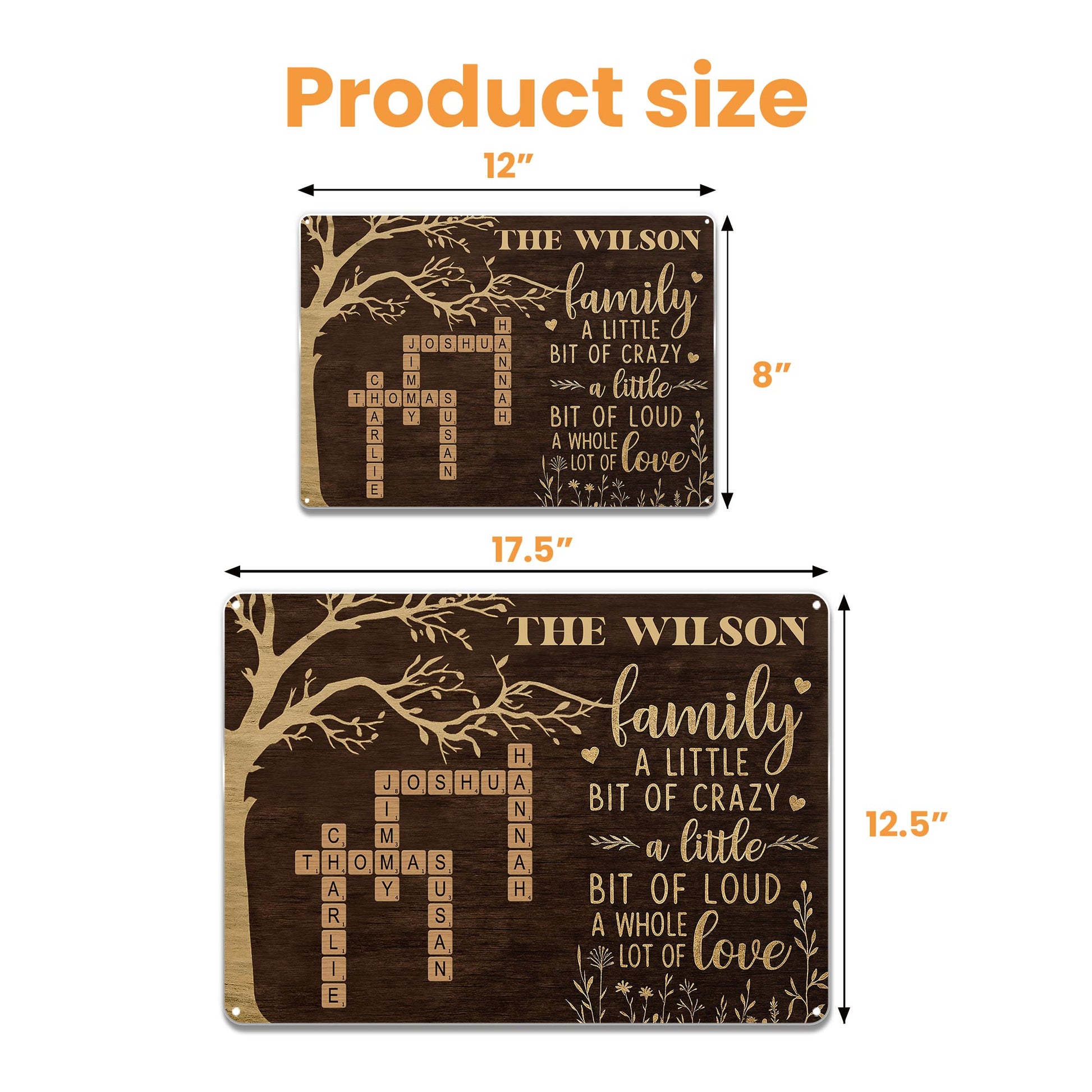 A Little Bit Of Crazy And Love Family Tree Design