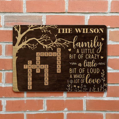 A Little Bit Of Crazy And Love Family Tree Design