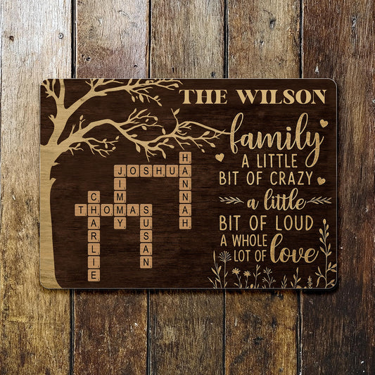 A Little Bit Of Crazy And Love Family Tree Design