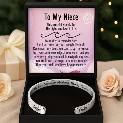 To My Niece, Bracelet For Bravery & Strength