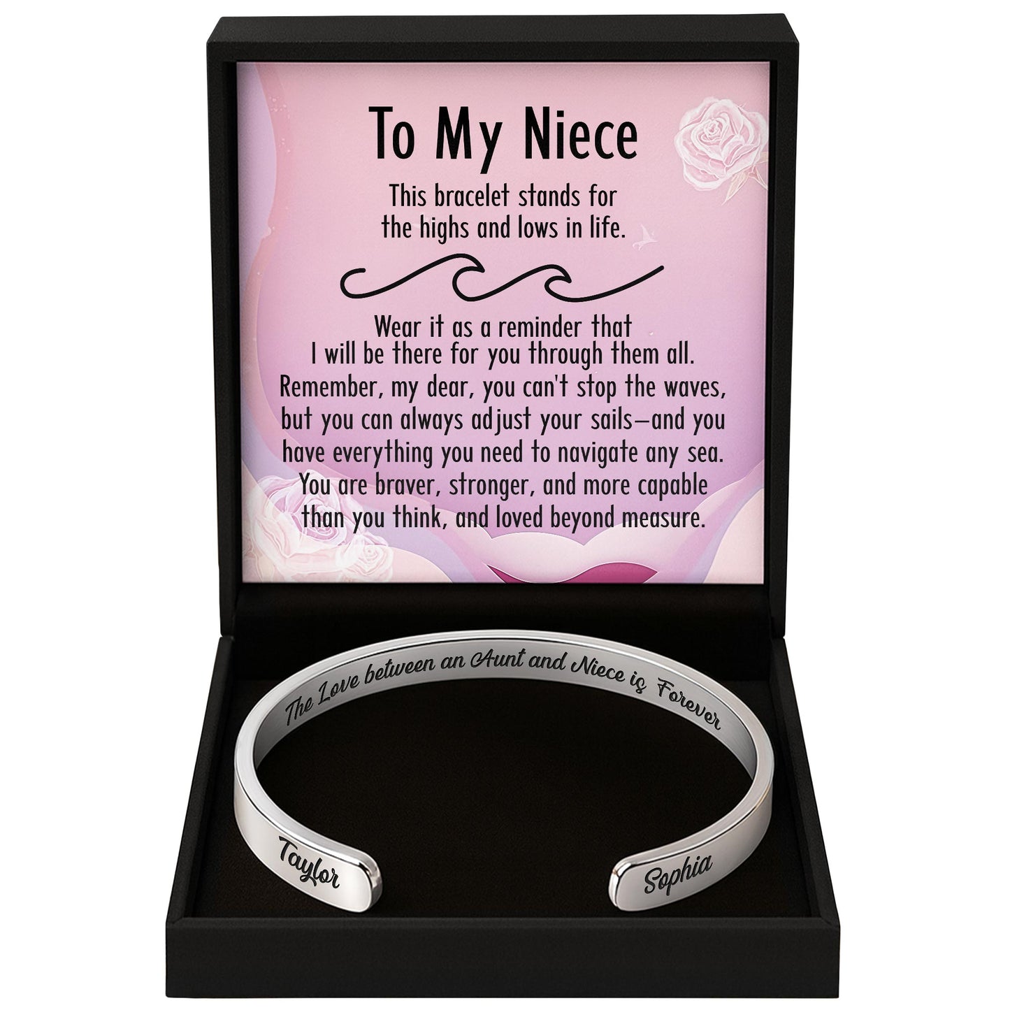 To My Niece, Bracelet For Bravery & Strength