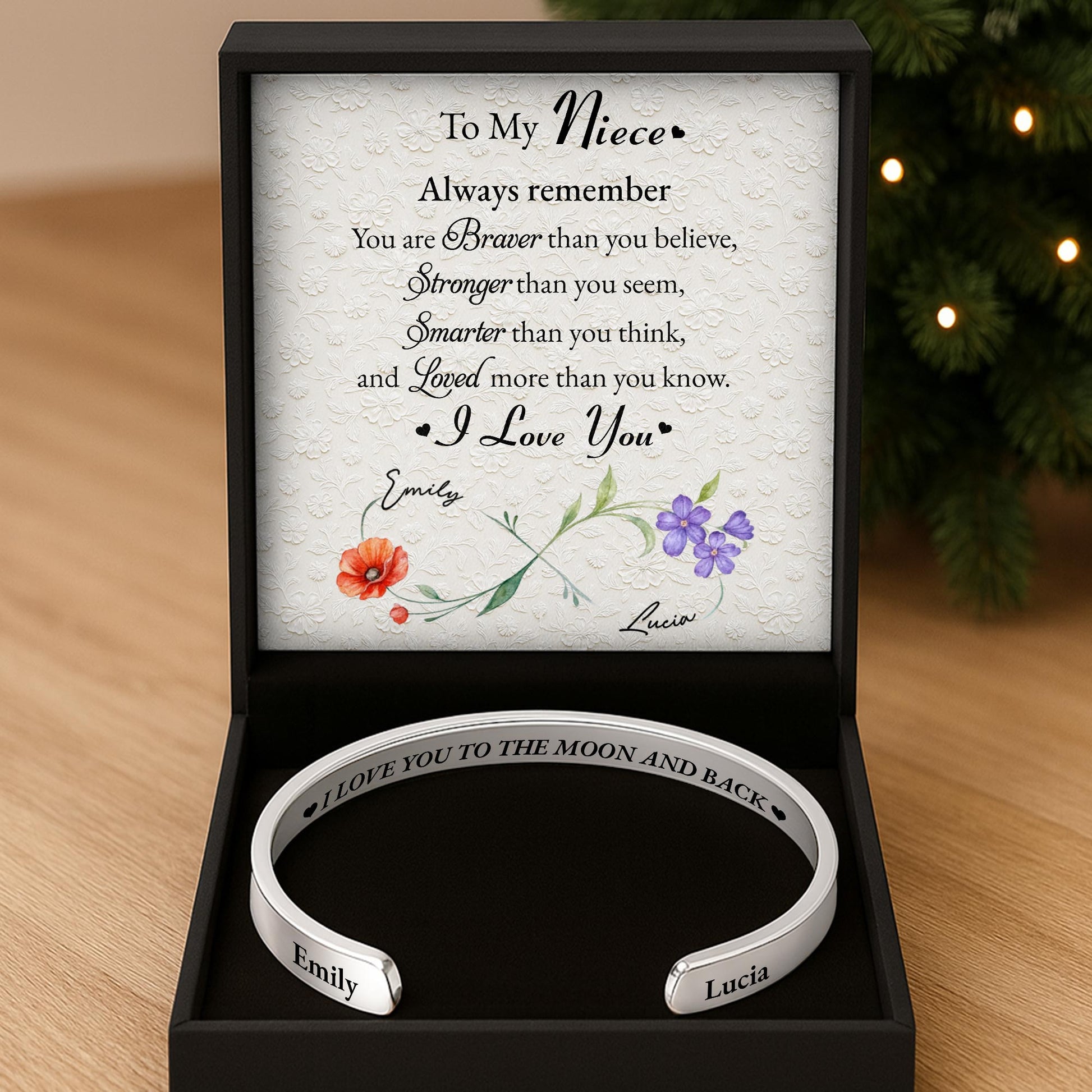 I Love You To The Moon And Back With Flowers