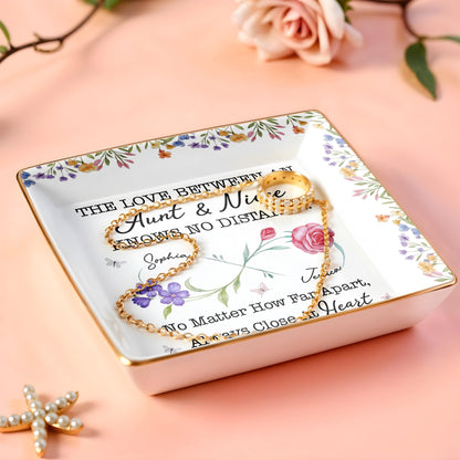 The Love Between An Aunt & Niece, Roses and Violets Design