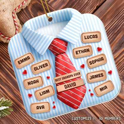 Best Grandpa Ever With Shirt And Tie Design