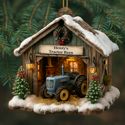 Celebrate The Holidays, Tractor Barn Ornament