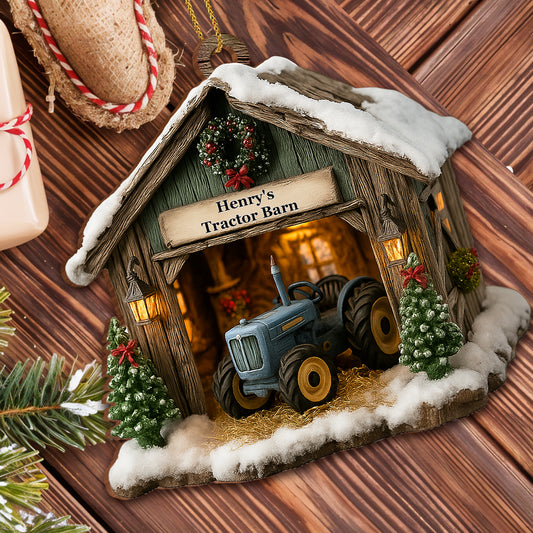 Celebrate The Holidays, Tractor Barn Ornament