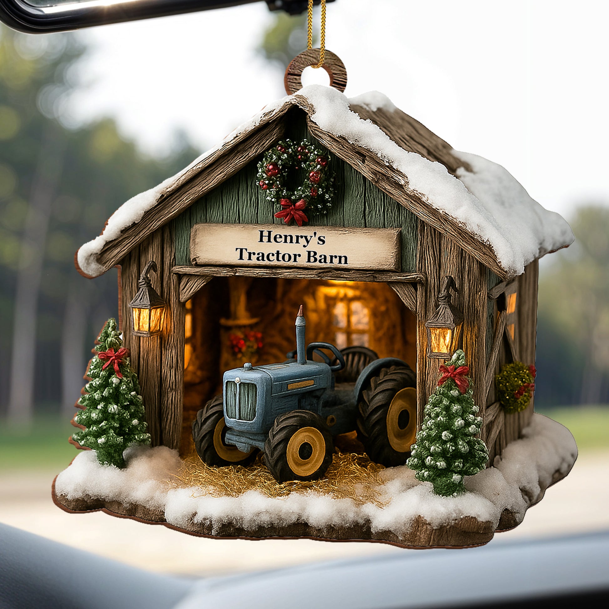 Celebrate The Holidays, Tractor Barn Ornament