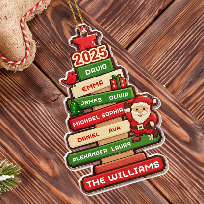 Celebrate Your Family With Santa And Christmas Tree