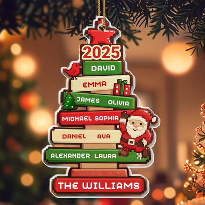 Celebrate Your Family With Santa And Christmas Tree