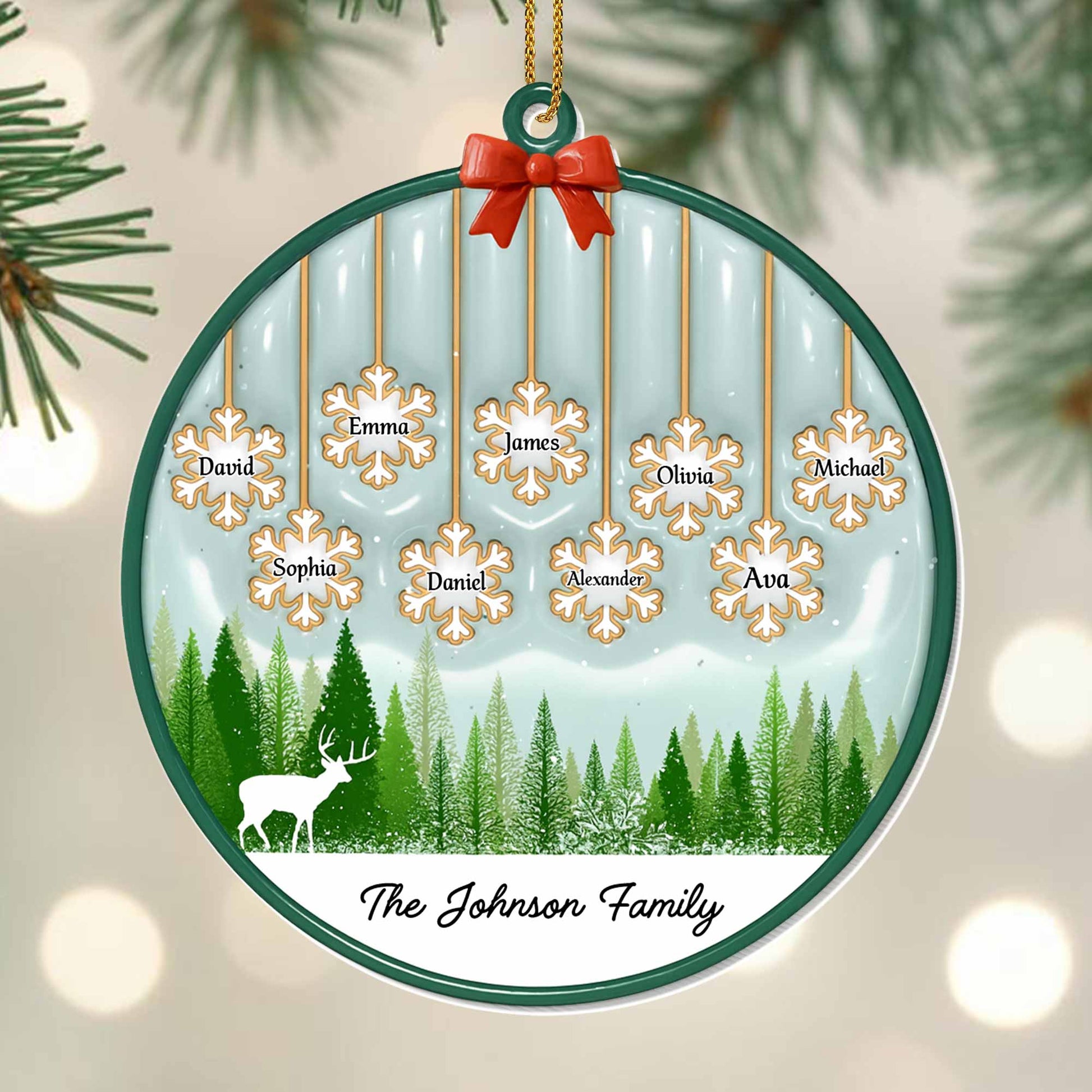 Celebrate Family With Custom Deer and Forest Design