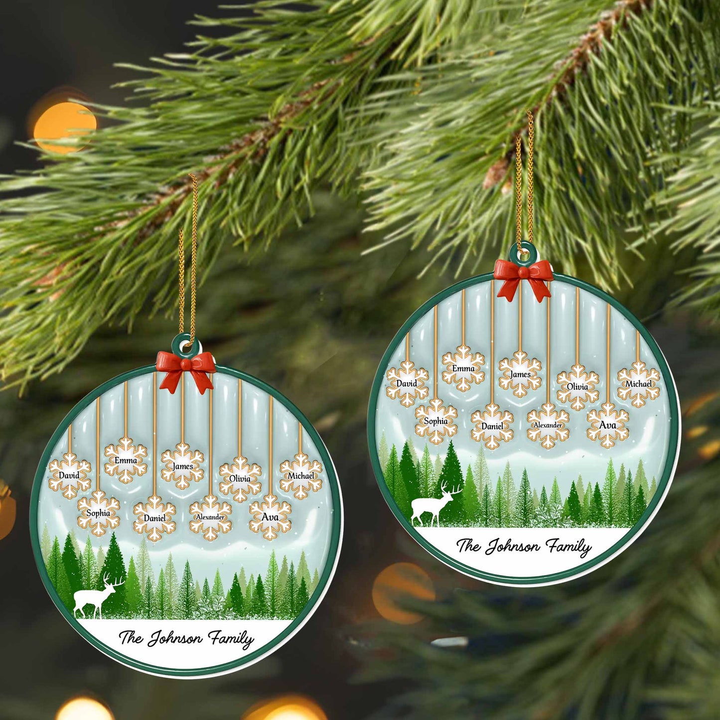 Celebrate Family With Custom Deer and Forest Design