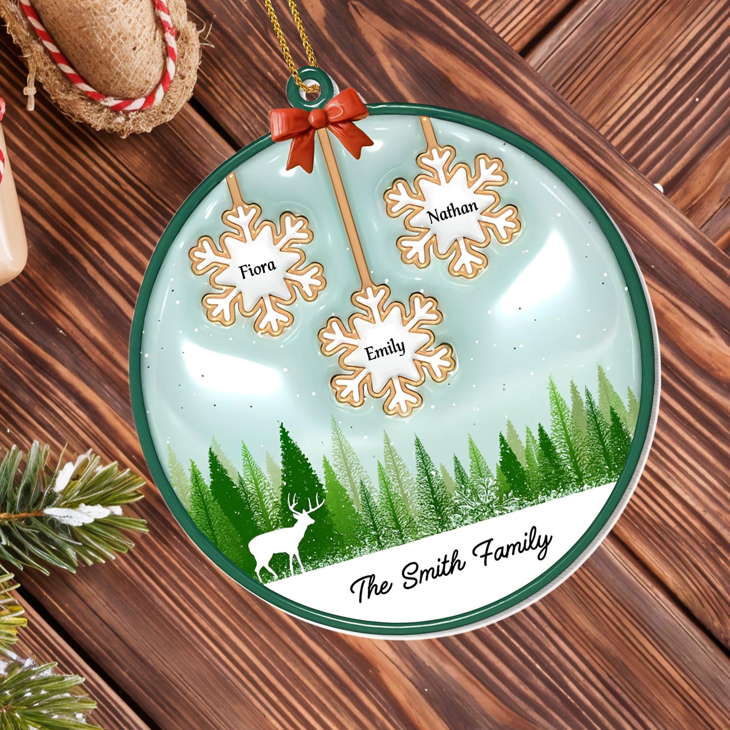 Celebrate Family With Custom Deer and Forest Design