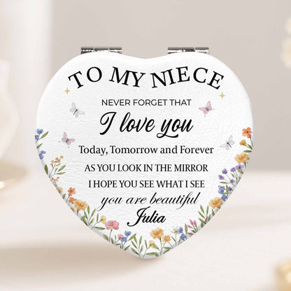 To My Niece, I Love You, Flowers And Butterflies