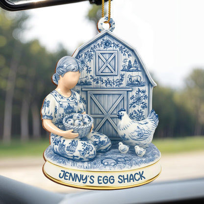 Customize Your Farmhouse Ornament With Charming Barn Scene