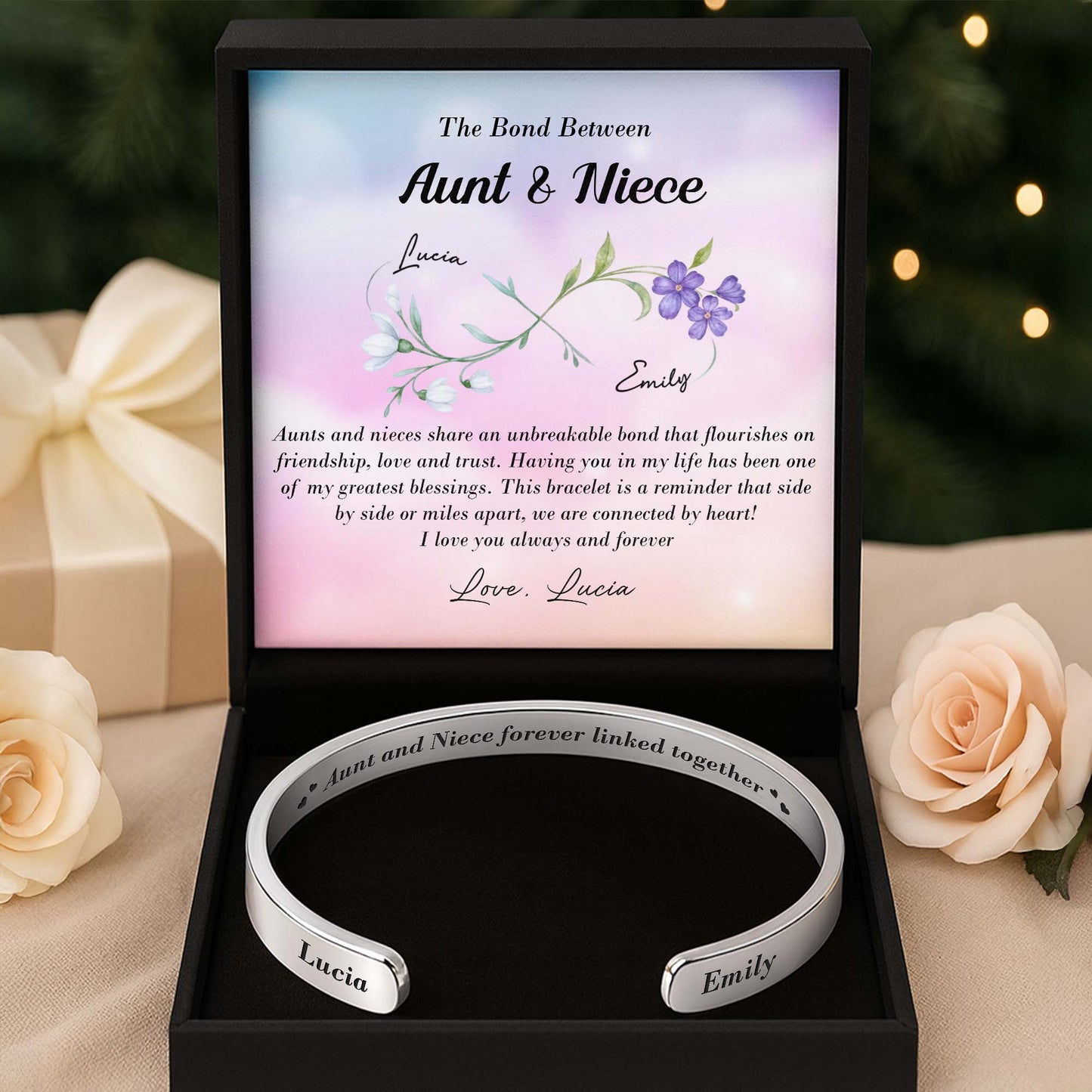 Aunt And Niece Forever Linked Together, Flowers