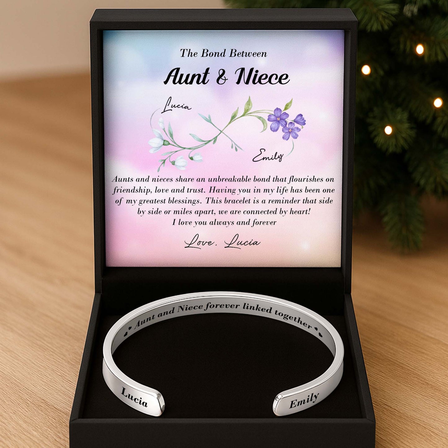 Aunt And Niece Forever Linked Together, Flowers