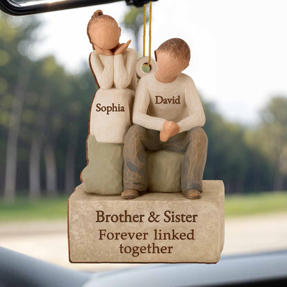 Brother And Sister Forever Linked Together Ornament
