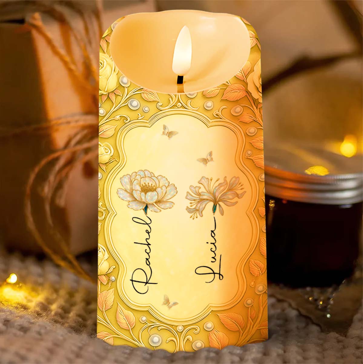 The Love Between An Aunt & Niece, Flowers And Butterflies