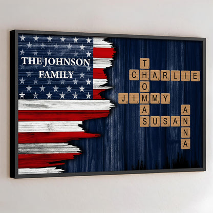 Celebrate Family Bond With Patriotic American Flag