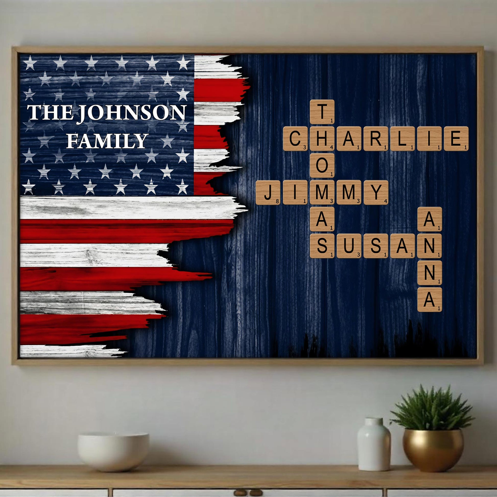 Celebrate Family Bond With Patriotic American Flag