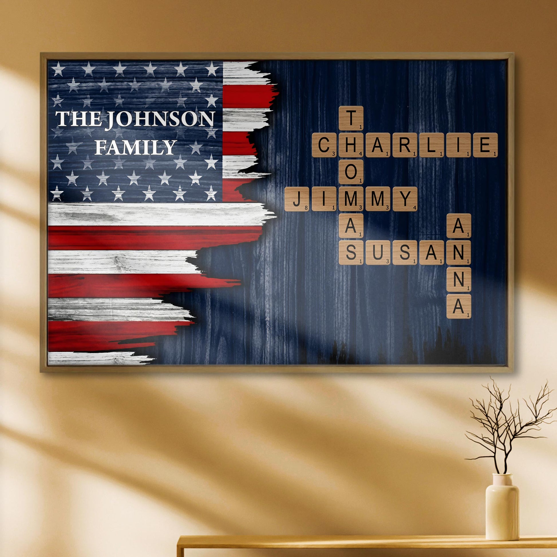 Celebrate Family Bond With Patriotic American Flag