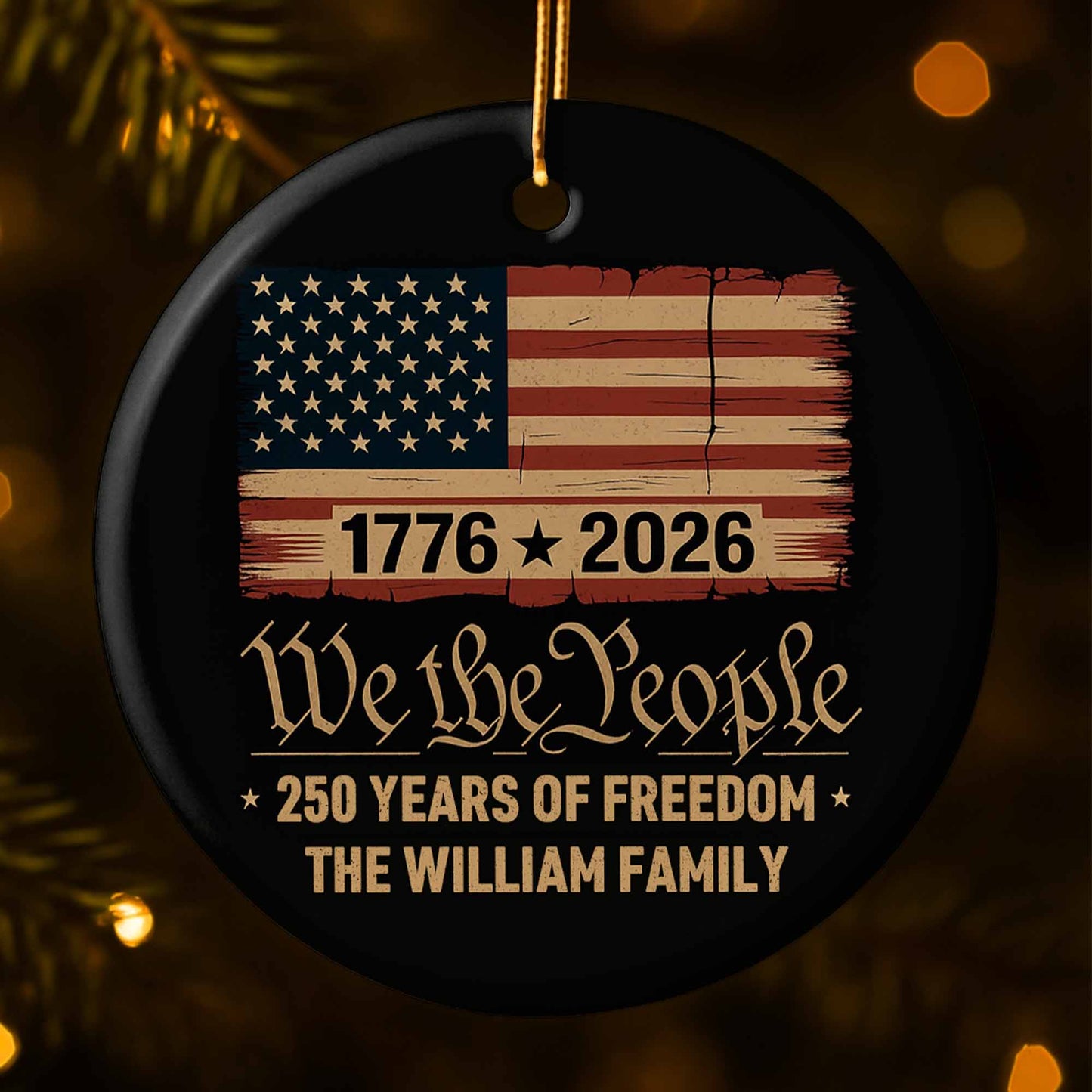 We The People, 250 Years Of Freedom, American Flag