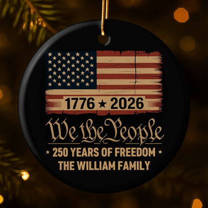 We The People, 250 Years Of Freedom, American Flag