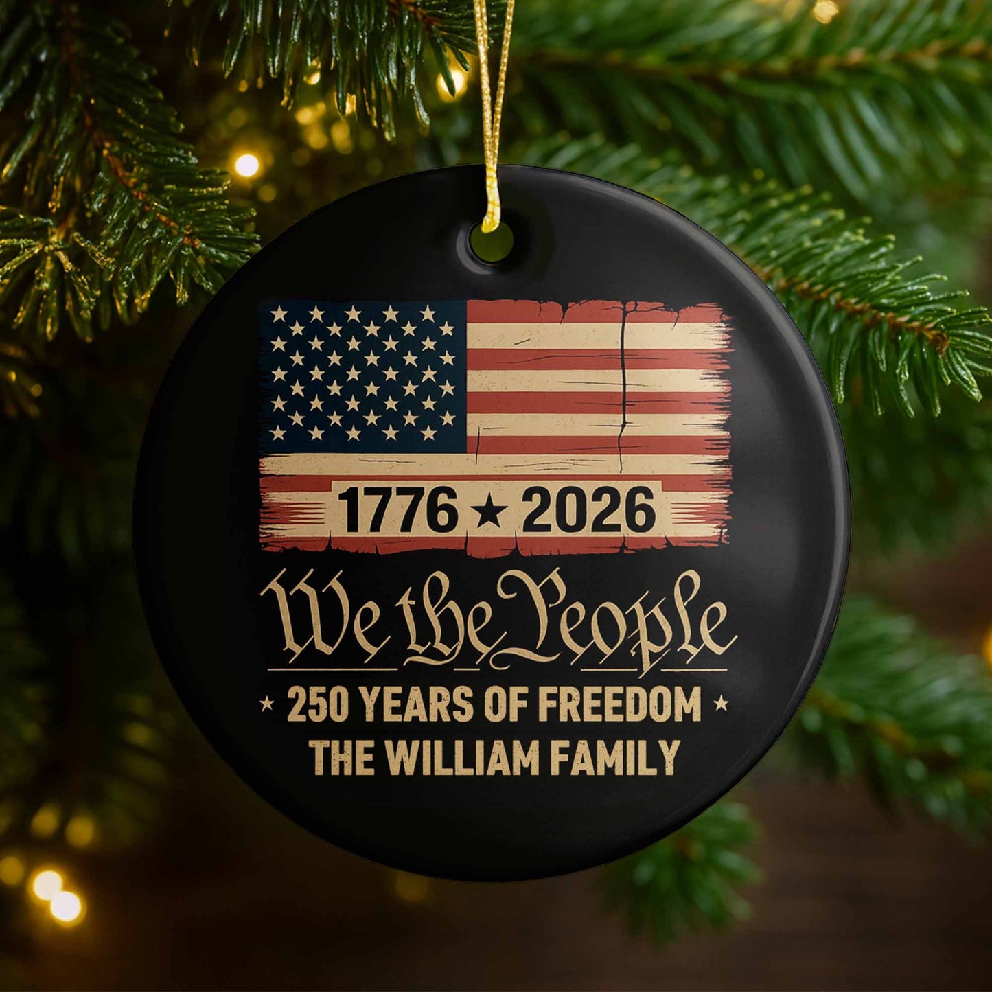 We The People, 250 Years Of Freedom, American Flag