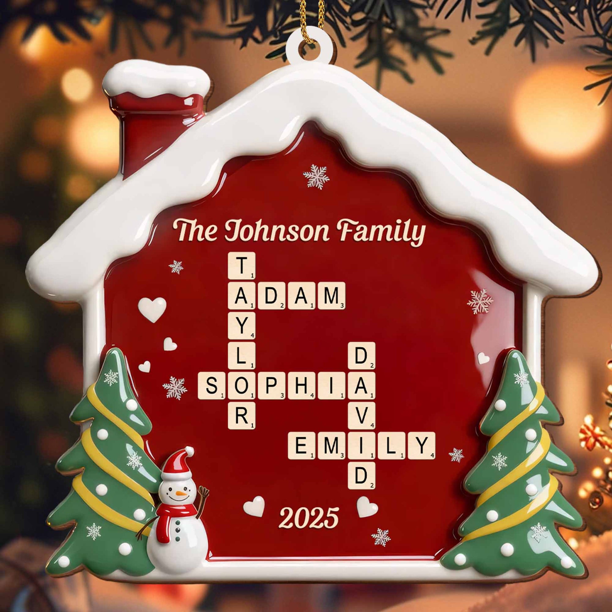 Celebrate Your Family's Special Moments, Snowman And Christmas Tree