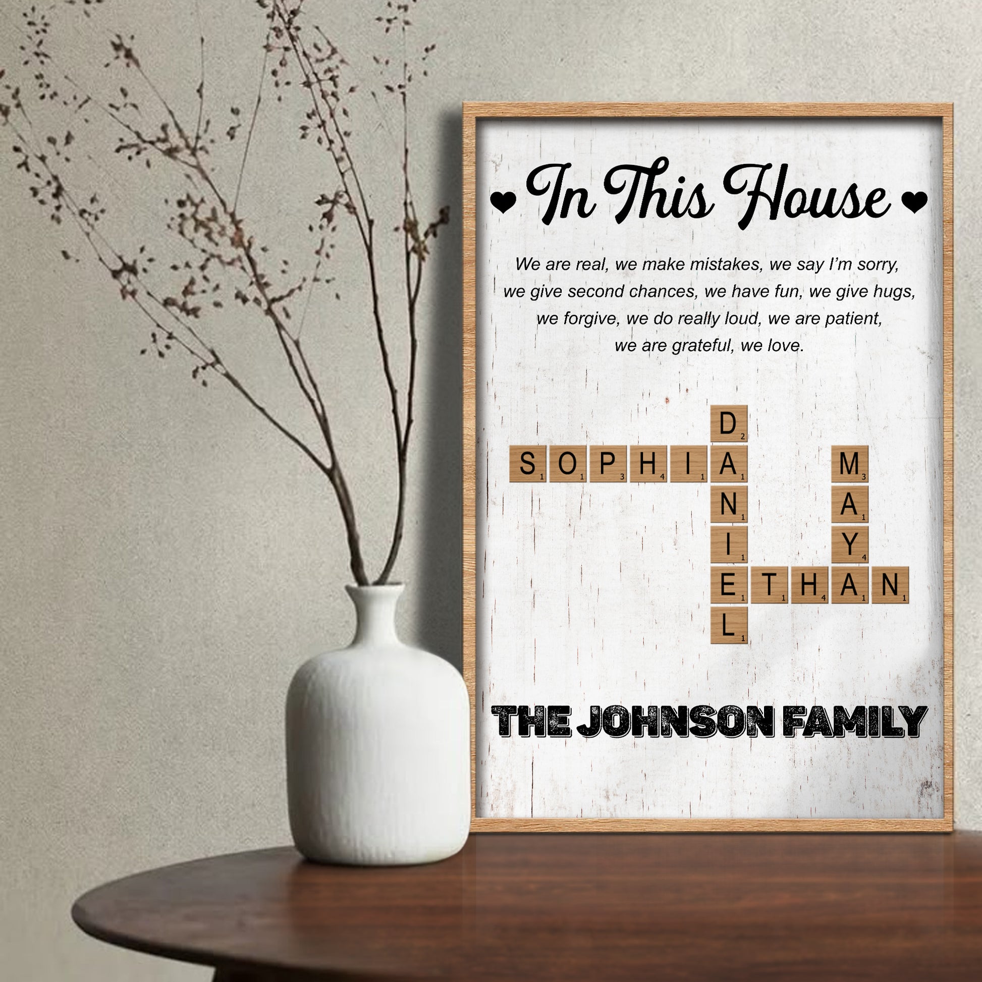 In This House Loving Family Message