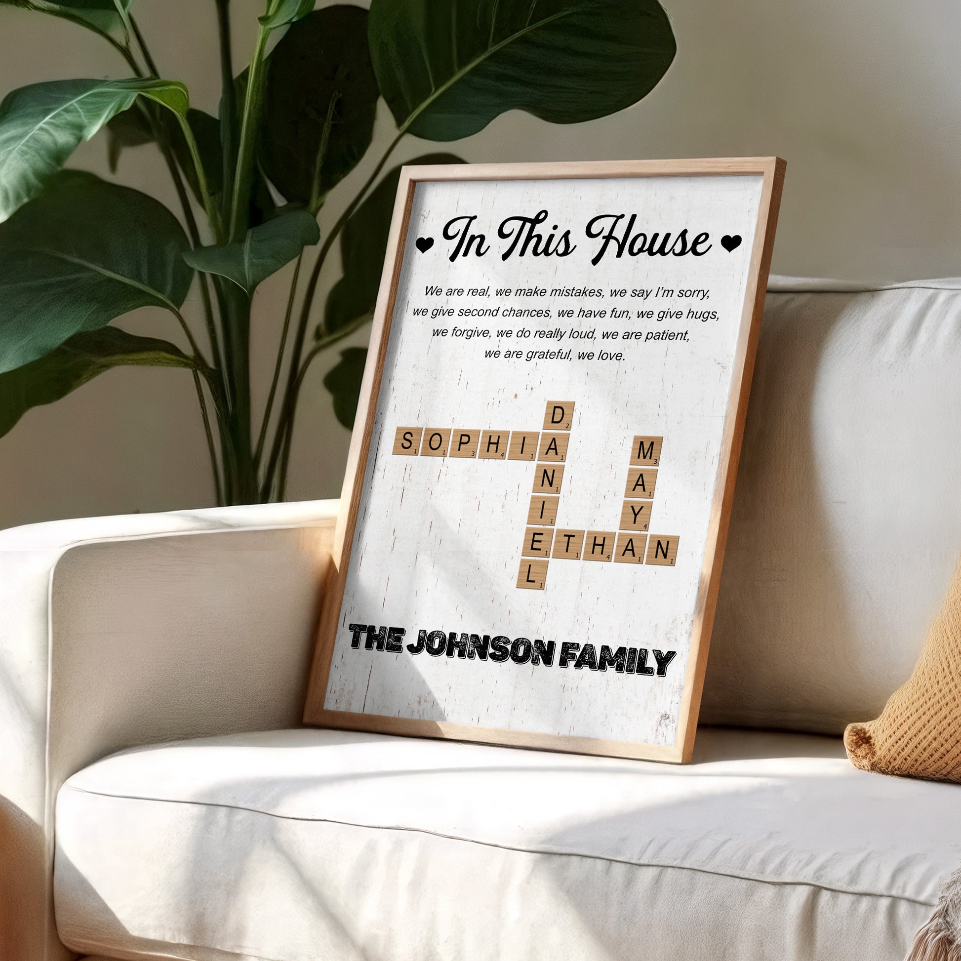 In This House Loving Family Message