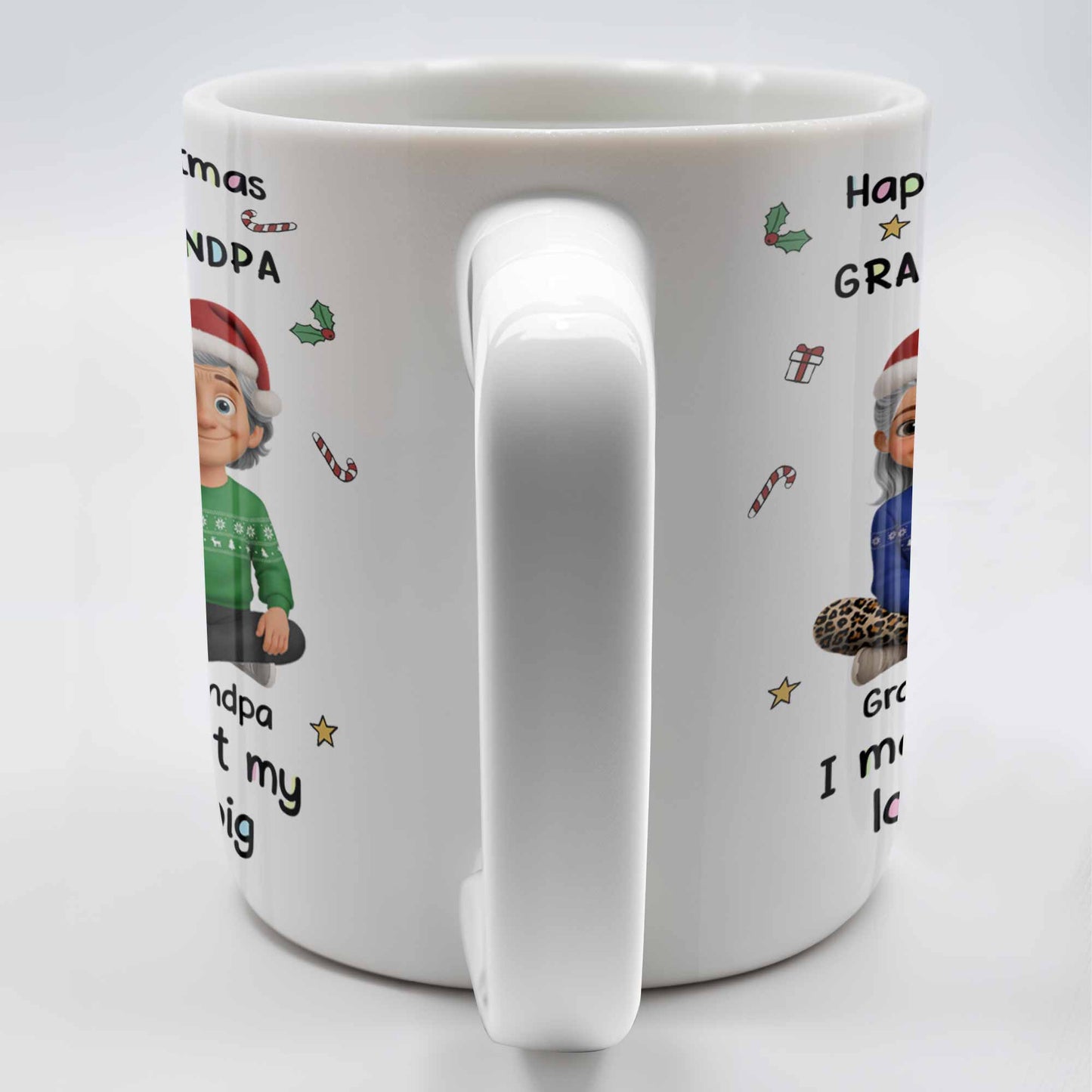 Happy First Christmas As My Grandma & Grandpa Mug