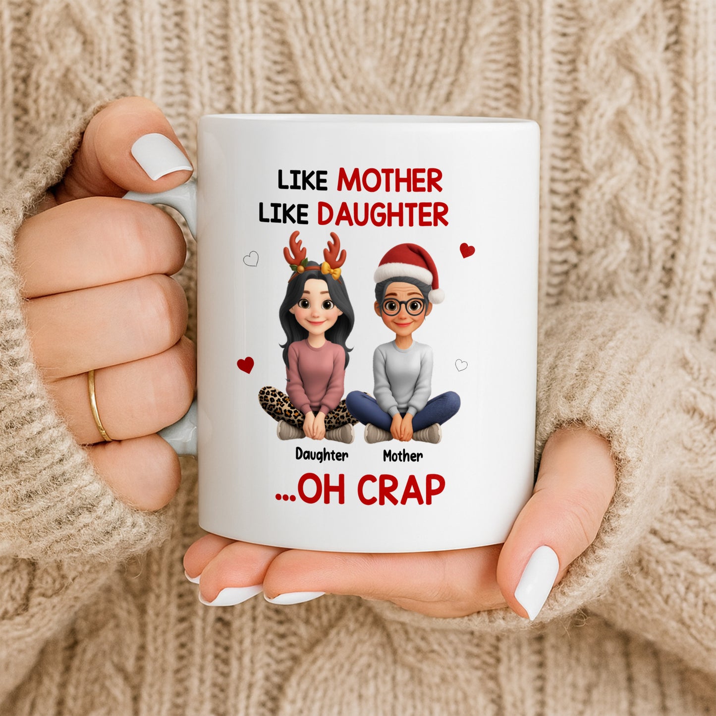 Like Mother Like Daughter With Cartoon Characters