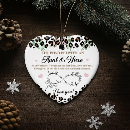 The Bond Between An Aunt & Niece, Hearts, Floral Design