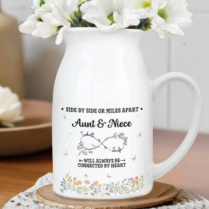 Aunt & Niece Always Connected By Heart With Flowers