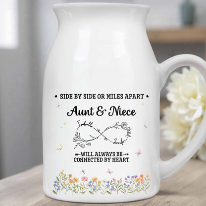 Aunt & Niece Always Connected By Heart With Flowers