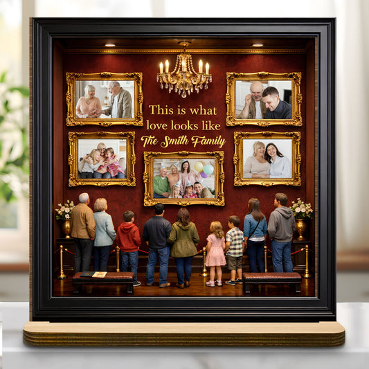This Is What Love Looks Like Family Portraits Plaque