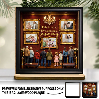 This Is What Love Looks Like Family Portraits Plaque