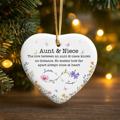 The Love Between An Aunt & Niece, Flowers And Butterflies