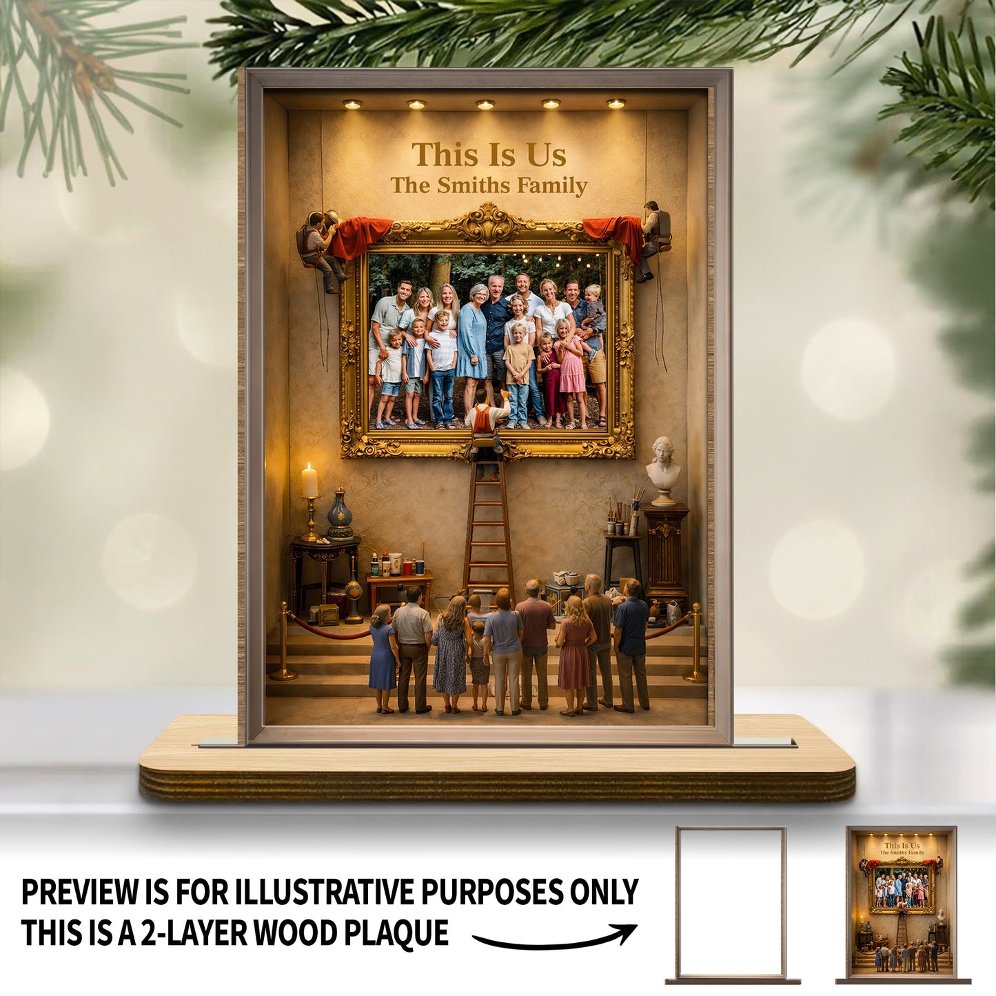 This Is Us Our Family Portrait In Art Gallery Gold Frame