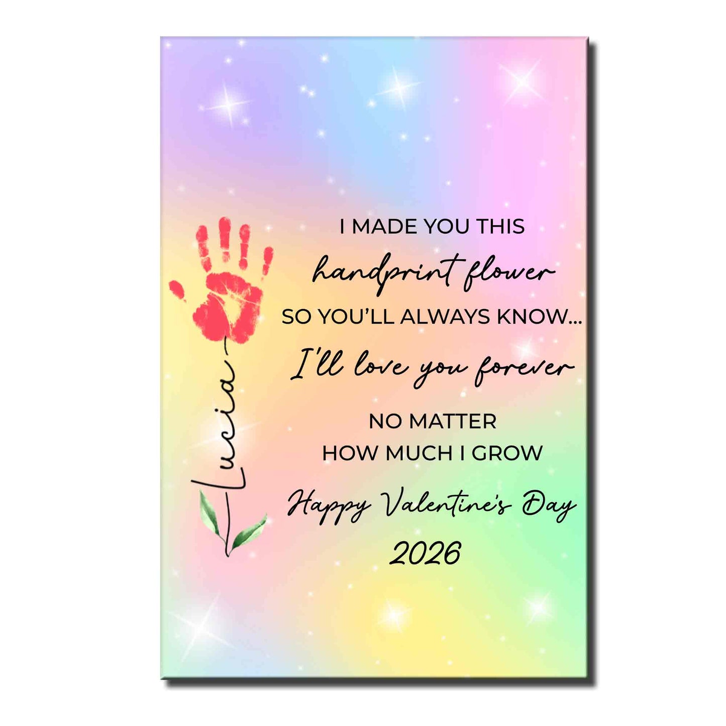 I Made You This Handprint Flower Forever Love Heartfelt Gift