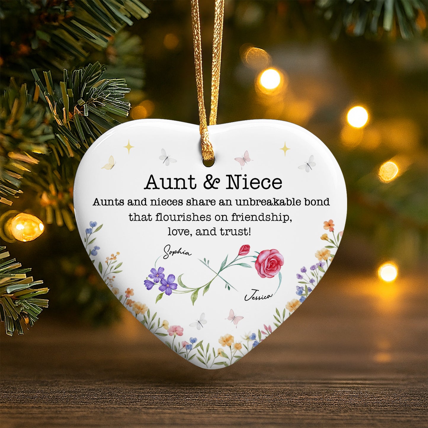 Aunts And Nieces Share An Unbreakable Bond, Flowers And Butterflies