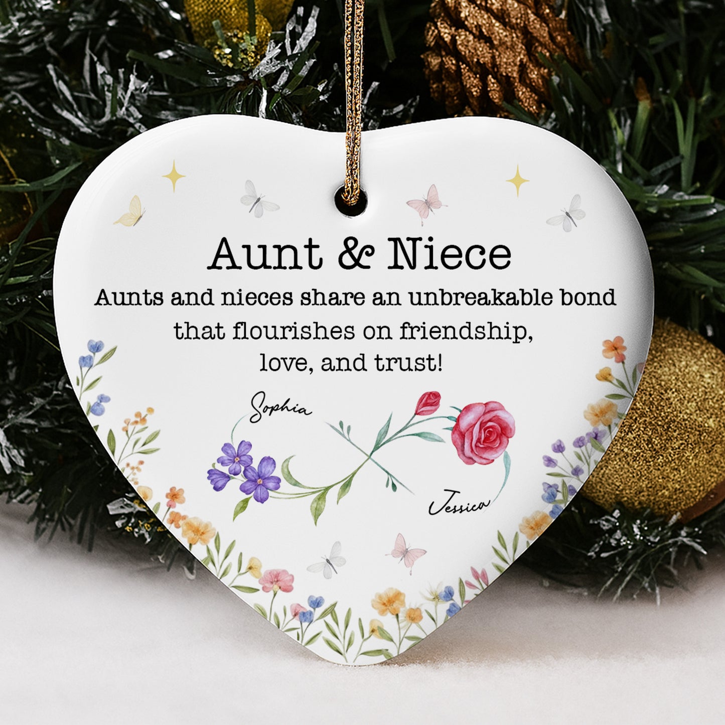 Aunts And Nieces Share An Unbreakable Bond, Flowers And Butterflies