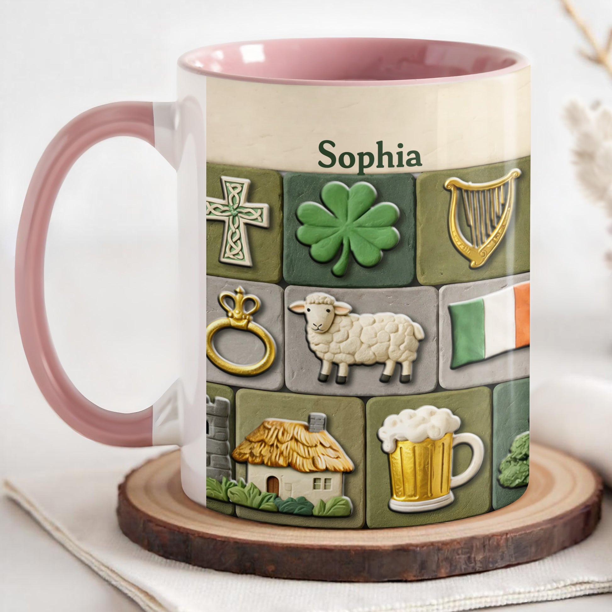 Celebrate Your Irish Roots With Shamrock Sheep And Harp Symbols
