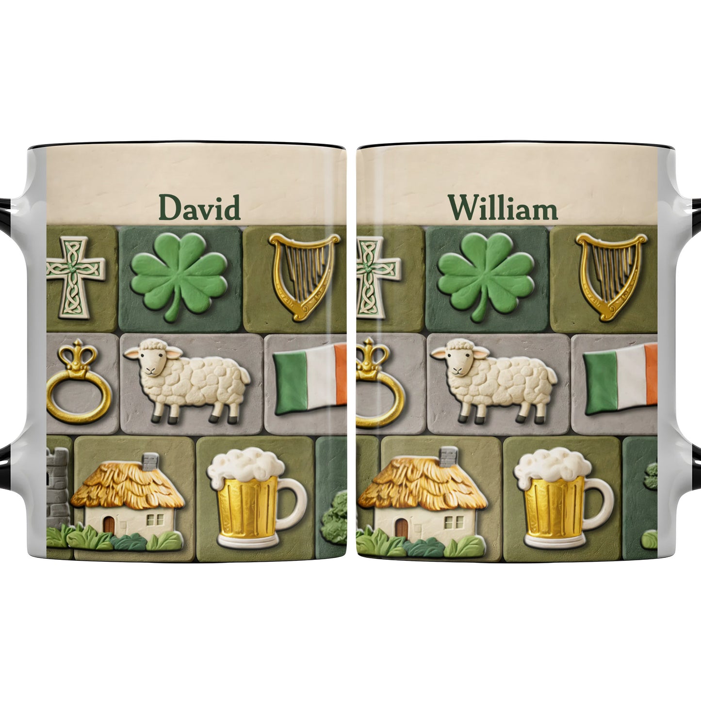 Celebrate Your Irish Roots With Shamrock Sheep And Harp Symbols