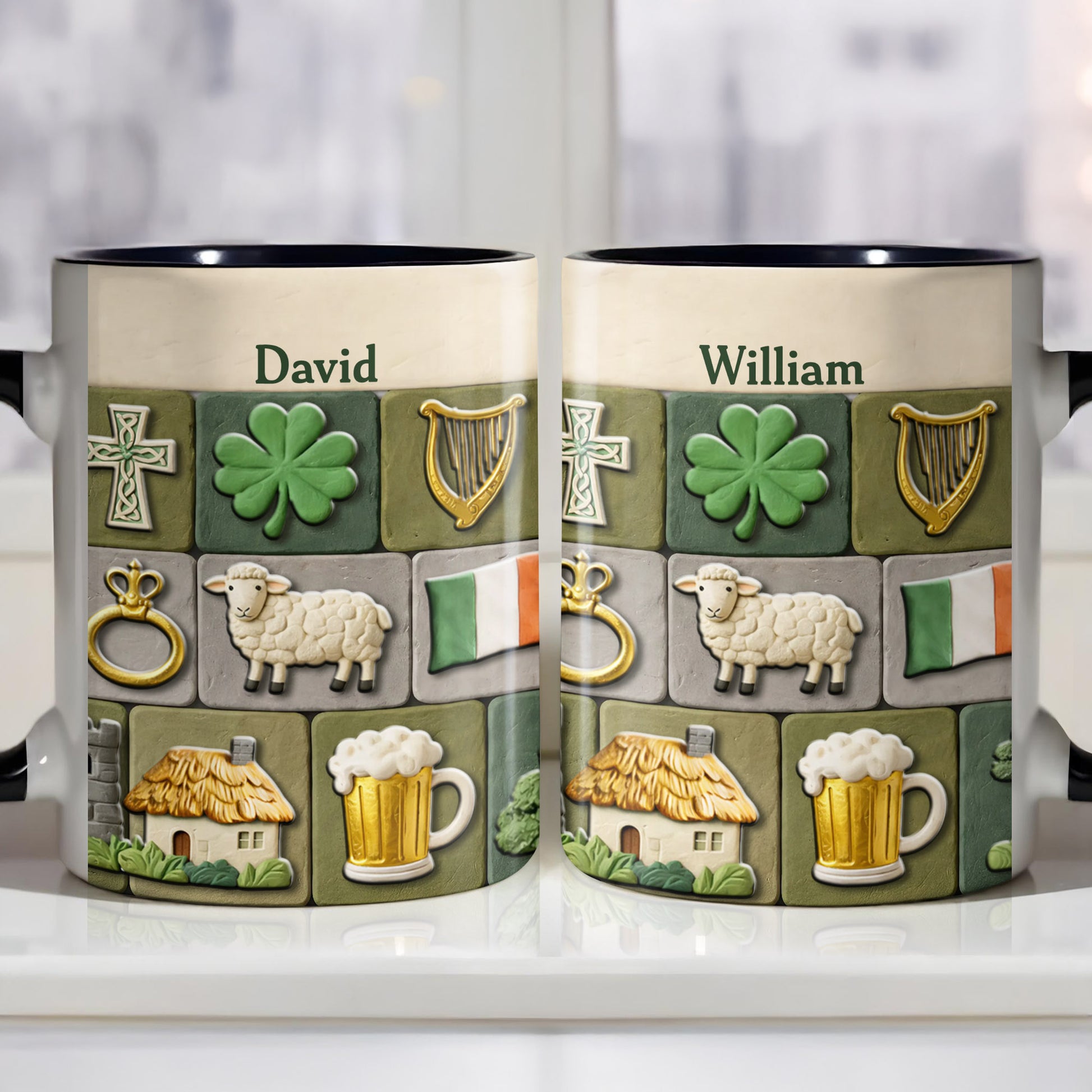 Celebrate Your Irish Roots With Shamrock Sheep And Harp Symbols