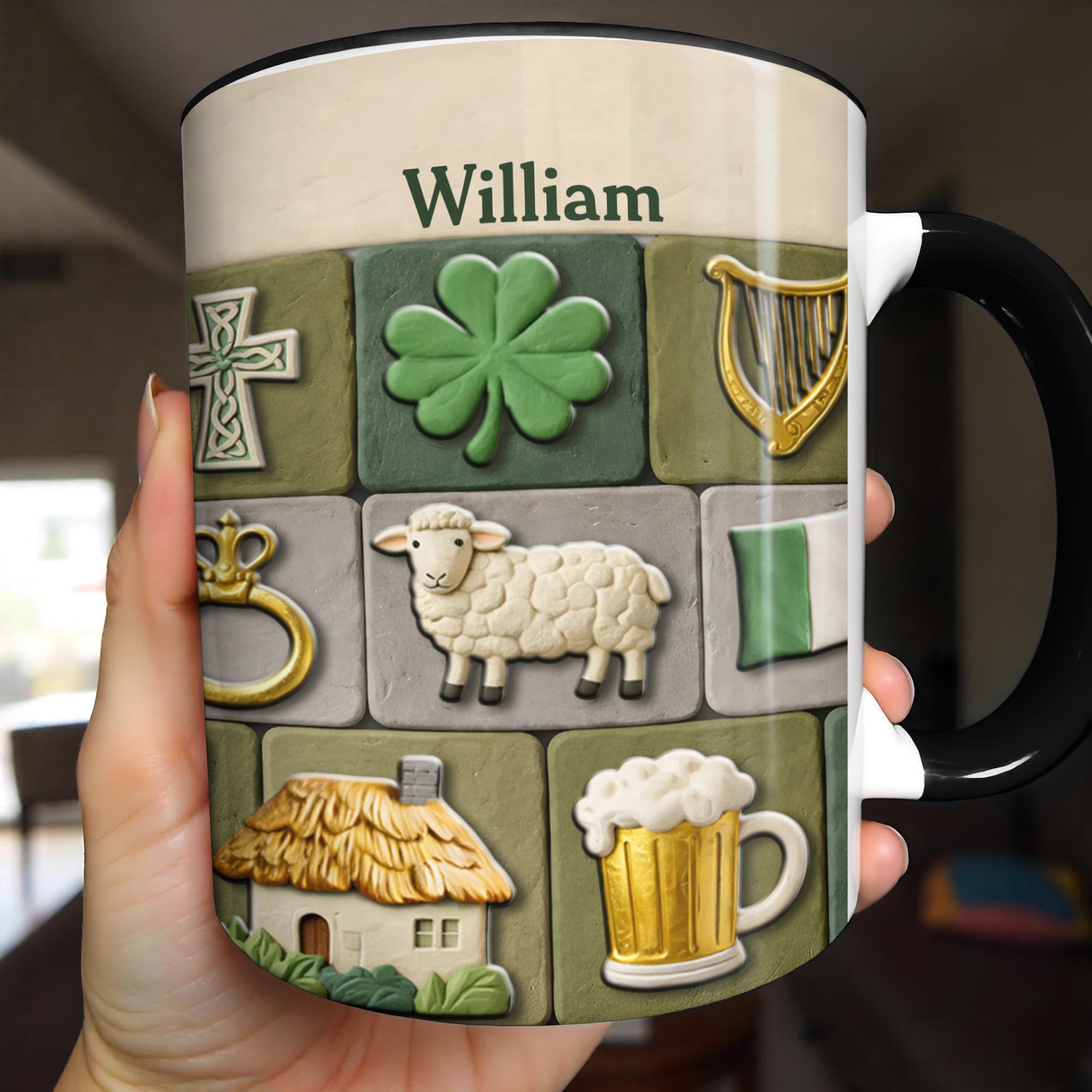 Celebrate Your Irish Roots With Shamrock Sheep And Harp Symbols
