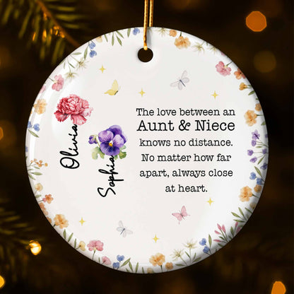 The Love Between An Aunt & Niece, Flowers And Butterflies