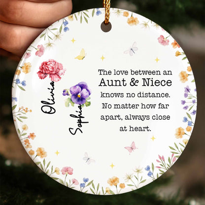 The Love Between An Aunt & Niece, Flowers And Butterflies