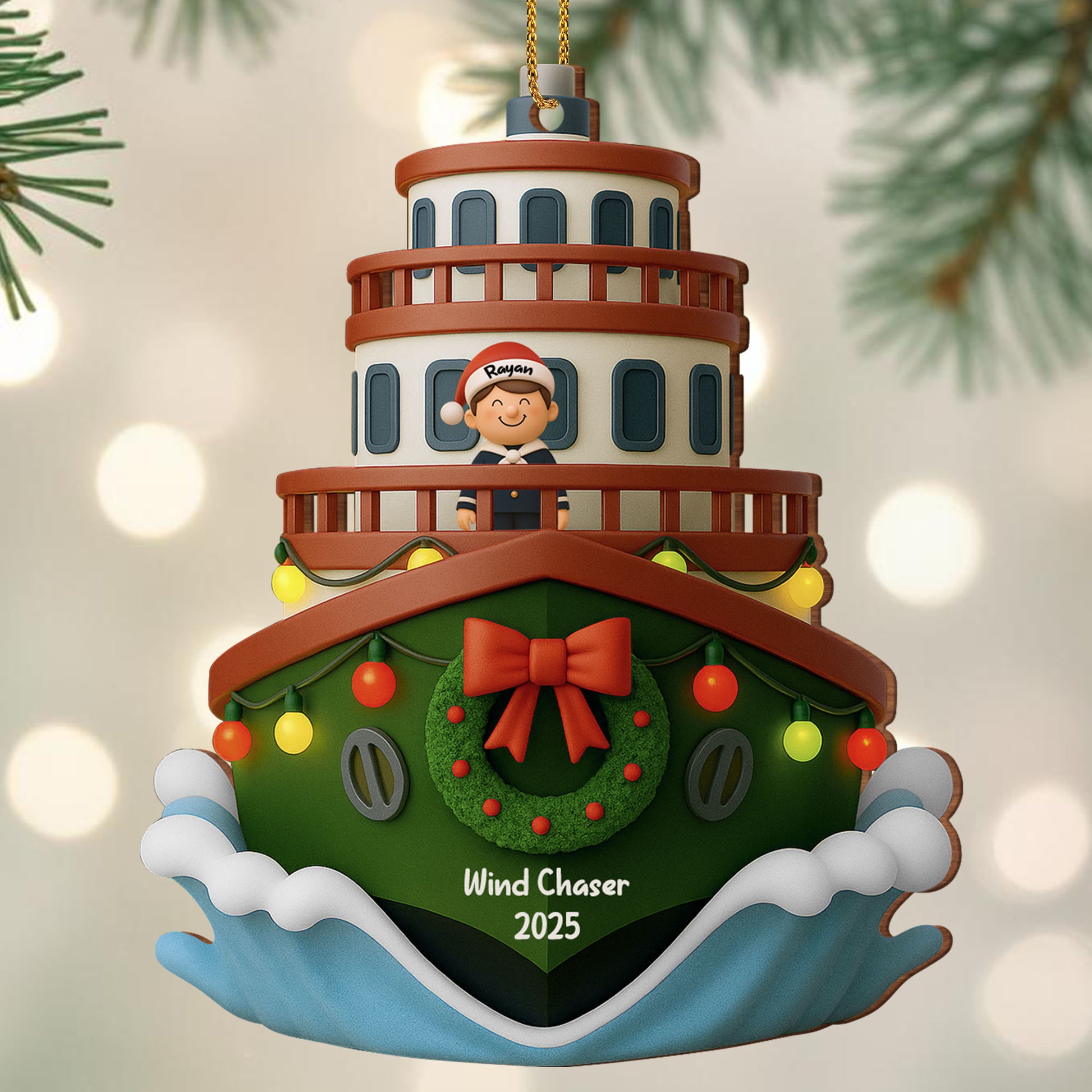 Customized Family Cruise Ship Christmas Decoration